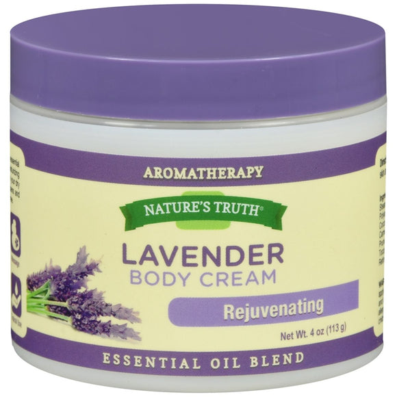 Nature's Truth Body Cream Rejuvenating Lavender - 4 OZ