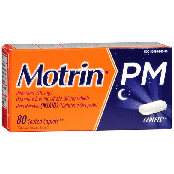 Motrin PM Coated Caplets - 80 CP