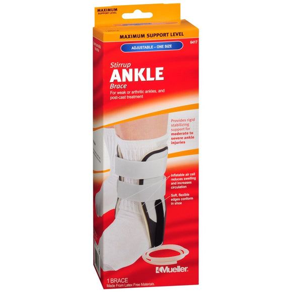 Mueller Stirrup Ankle Brace Adjustable One Size Maximum Support Level 6417 - 1 EA