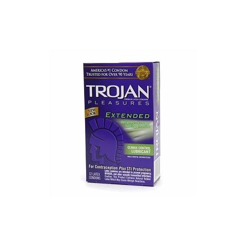 TROJAN EXTEND PLEASURE CLIMATE LUBICATE 12CT