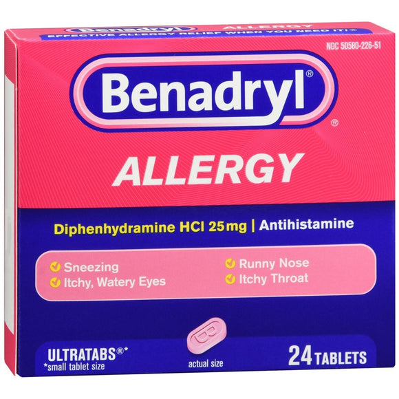 Benadryl Allergy Ultratabs - 24 TB