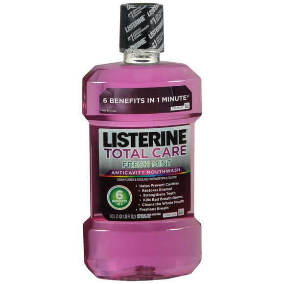 Listerine Total Care Anticavity Mouthwash Fresh Mint - 1000 ML
