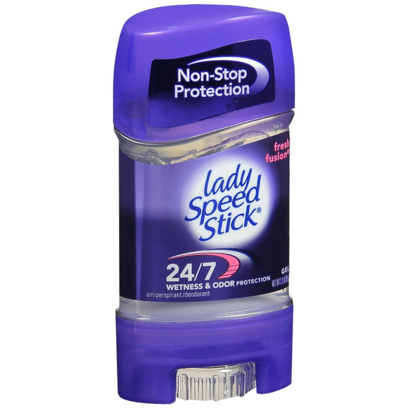 Lady Speed Stick 24/7 Antiperspirant/Deodorant Gel Fresh Fusion - 2.3 OZ