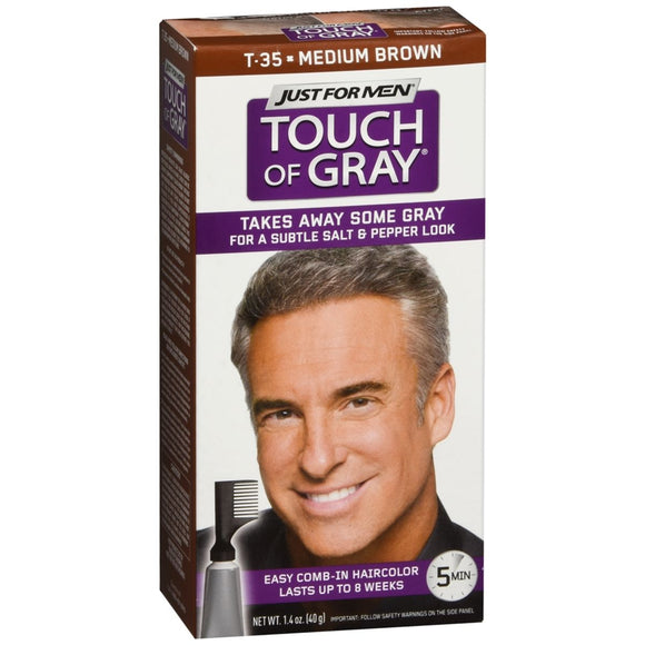 JUST FOR MEN Touch Of Gray Hair Color T-35 Medium Brown - 1 EA