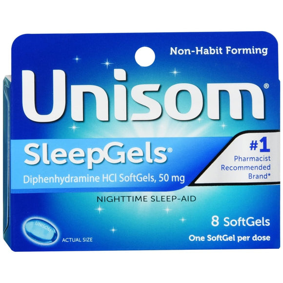 Unisom Nighttime Sleep-Aid SleepGels - 8 CP