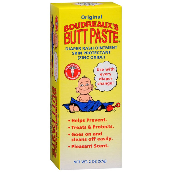 Boudreaux's Butt Paste Diaper Rash Ointment Original - 2 OZ