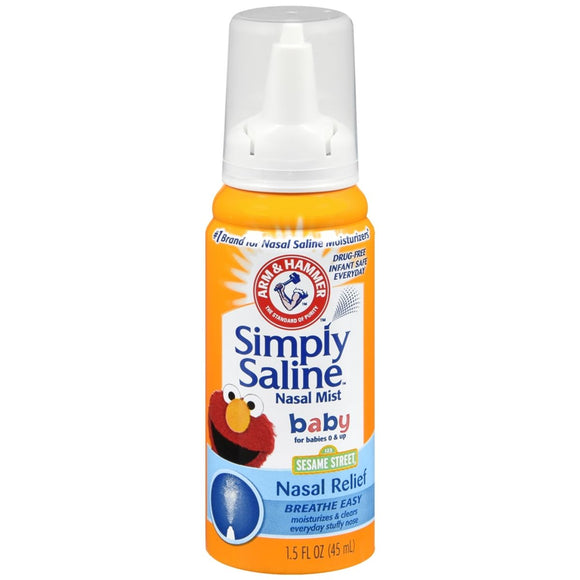 Simply Saline Nasal Mist Arm & Hammer Sesame Street - 1.6 OZ