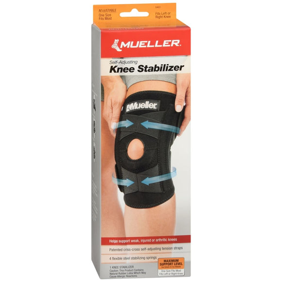 Mueller Self-Adjusting Knee Stabilizer Black One Size 6463 - 1 EA