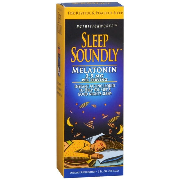 Nutritionworks Sleep Soundly Melatonin 3.5 mg per Serving Liquid - 2 OZ