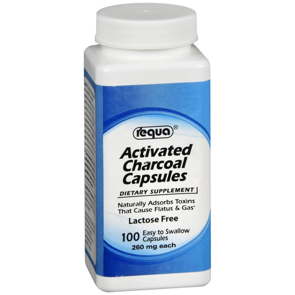 Requa Activated Charcoal Capsules - 100 CP