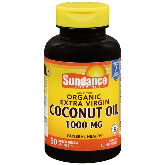 Sundance Vitamins Extra Virgin Coconut Oil 1000 mg Softgels - 50 CP