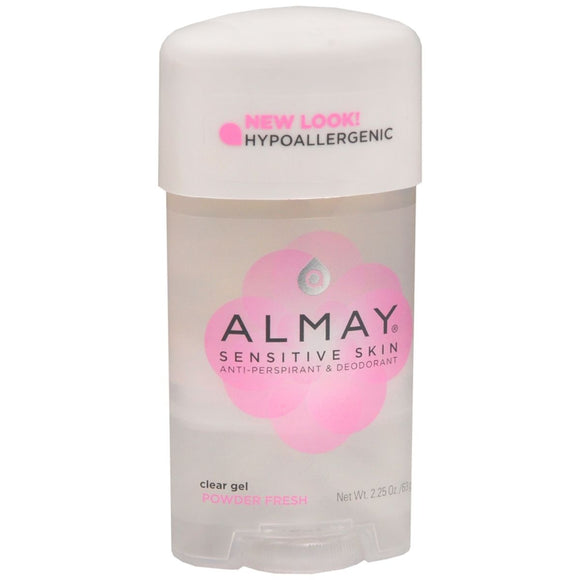 Almay Sensitive Skin Anti-Perspirant & Deodorant Clear Gel Powder Fresh - 2.25 OZ