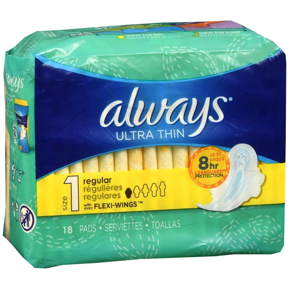 Always Ultra Thin Pads with Flexi-Wings Regular - 18 EA