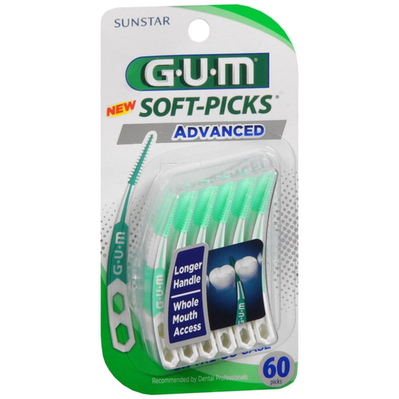 GUM Soft-Picks Between Teeth Cleaners Advanced - 60 EA