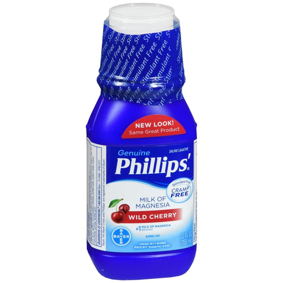 Phillips' Milk of Magnesia Liquid Wild Cherry - 12 OZ