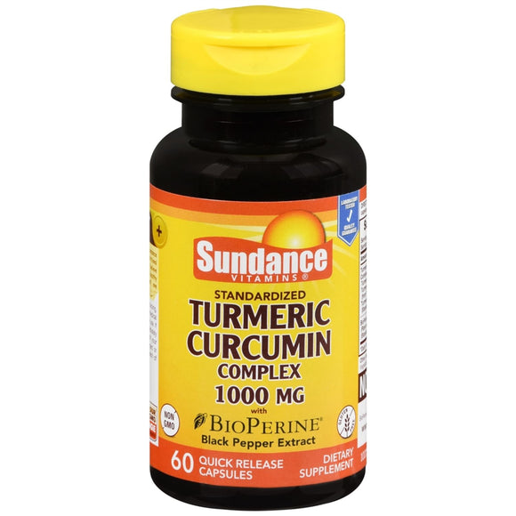 Sundance Vitamins Standardized Turmeric Curcumin Complex 1000 mg Quick Release Capsules 100 cp