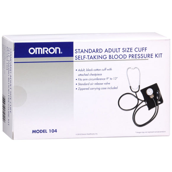 Omron Self-Taking Blood Pressure Kit 104 Standard Adult Size Cuff 1 ea