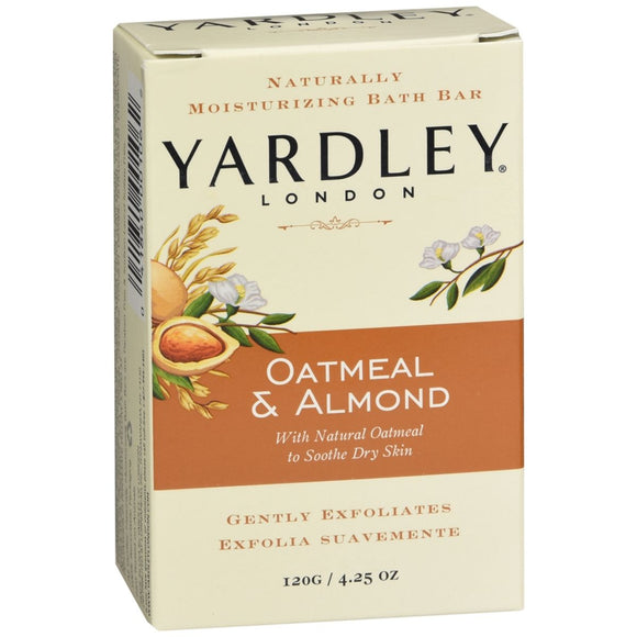 Yardley London Moisturizing Bath Bar Oatmeal & Almond - 4.25 OZ